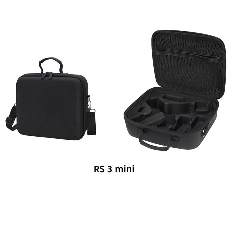 Custodia portatile Kit stabilizzatore cardanico portatile Borsa Treppiede Scatola di ricarica per microfono DJI Borsa a tracolla con piastra a sgancio rapido per DJI RS 3 mini