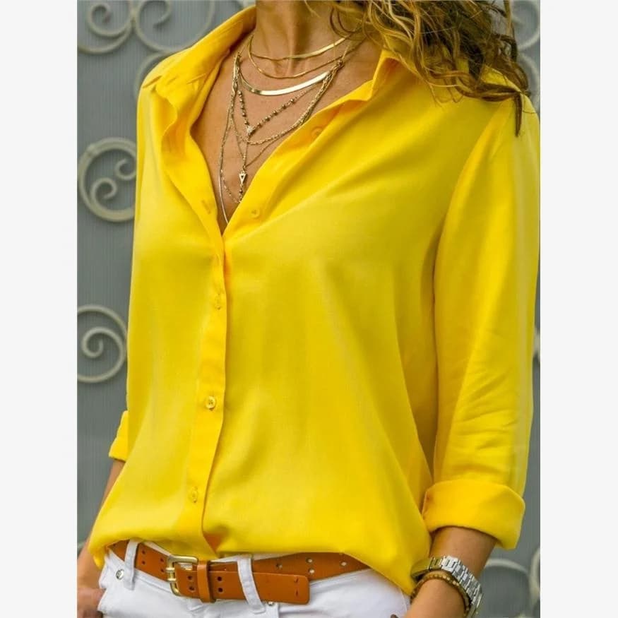 Fashionable Women's T-shirt Big Size 5XL Summer 2024 New Arrival Loose Fit Long Sleeve V-Neck Color Versatile Casual Top