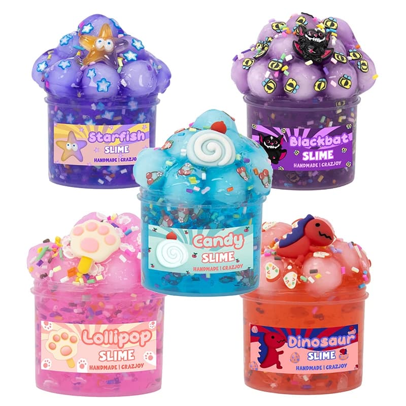 Kit Slime Cristallino Croccante Jelly Cube da 2.37oz, Slime Trasparente Elastico, Regali per Feste e Decorazioni Festive Quotidiane