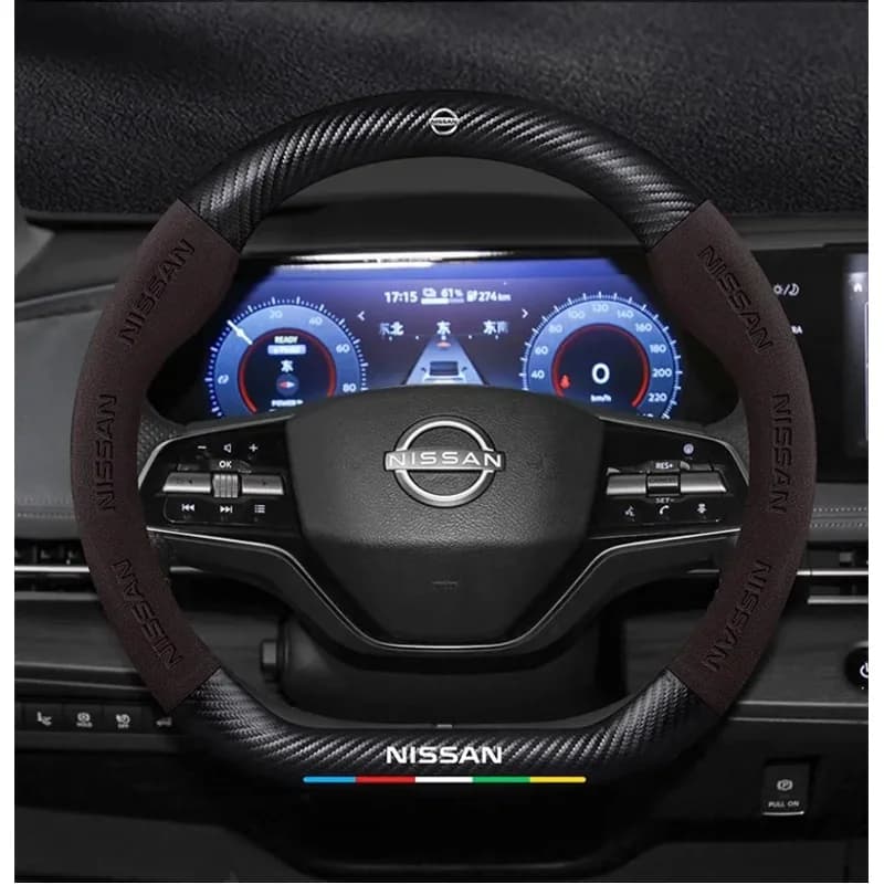 Car Steering Wheel Cover For Nissan 350z 370z altima Armada Frontier Kicks Leaf nismo pulsar Qashqai J10 J11 Juke Murano Teana