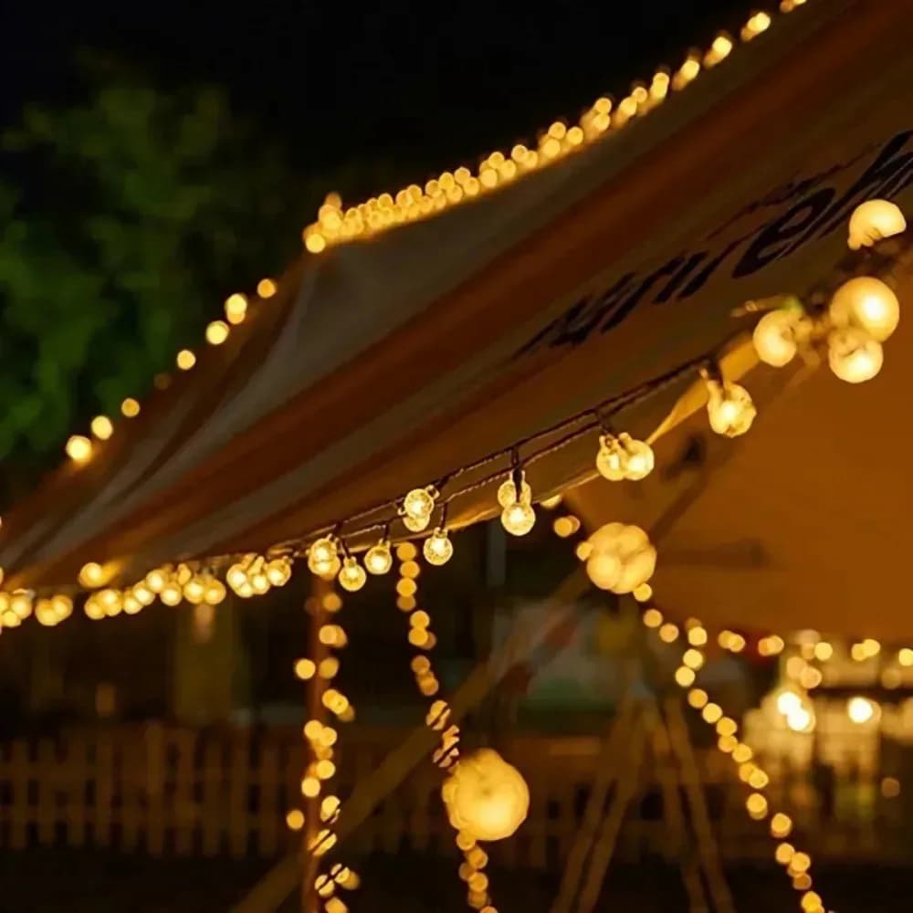 12M Outdoor Waterproof Solar Fairy String Lights Decorative Lamp for Wedding Garden Backyard Christmas Tree Holiday Patio