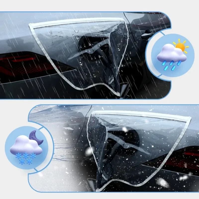 Dust Cover and Waterproof for Refill Door of Electric Vehicles Tesla/Sedan/SUV, Universal External Protection, Car Accessories