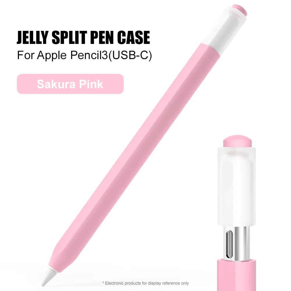 Color Splicing Silicone Pen Case For Apple Pencil 3 USB‑C Comfortable Grip Anti‑Slip Anti‑Fall Tablet Stylus Accessories Shell