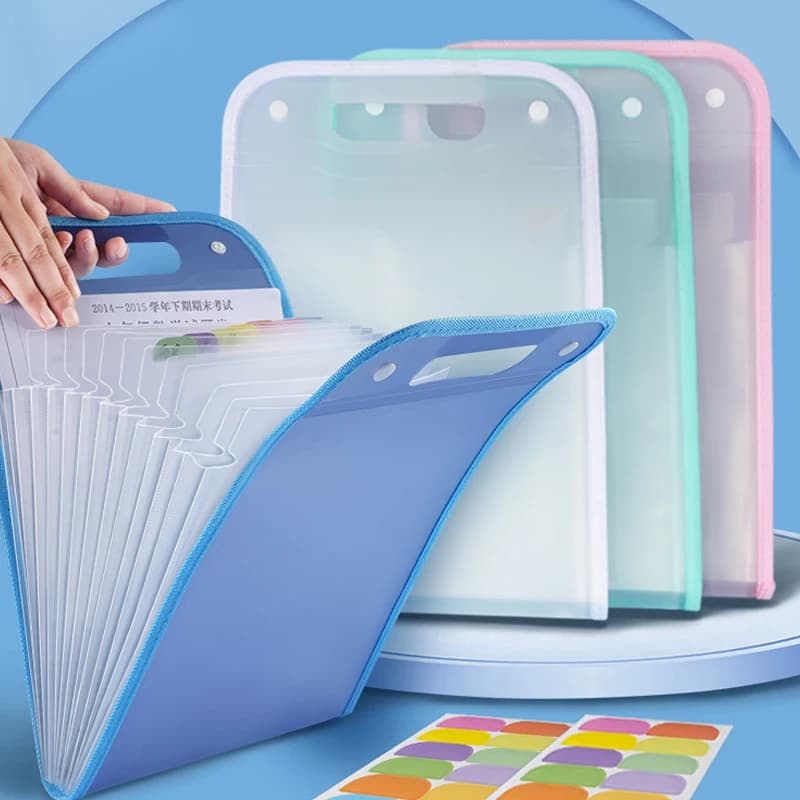 A4 Expanding Folder Cartoon Students File Folders Envelope Office Document Supplies Insert Storage Booklet Stationery Package