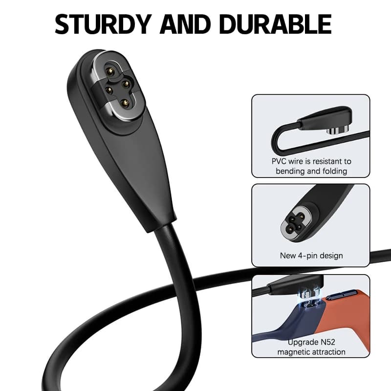 New USB Type C Charging Cable for Shokz OpenSwim Pro S710 Oxygen Headphones, Magnetic Fast Charging Cable for Shokz S710