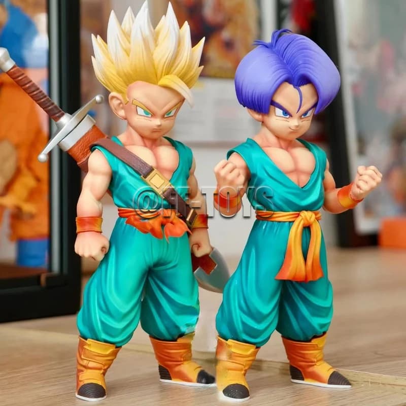 18CM Anime Dragon Ball Z Kid Trunks Figure Super Saiyan Gotenks Action PVC Figure collezione modello giocattoli per regali per bambini