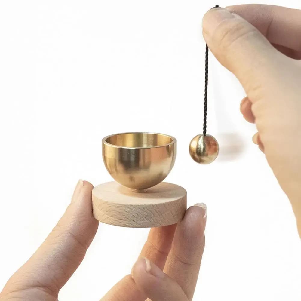 Mini Singing Bowl Stress Relief Bowl Mini Singing Bowl Set Meditation Sound for Yoga Chakra Healing Portable Relaxation Stress