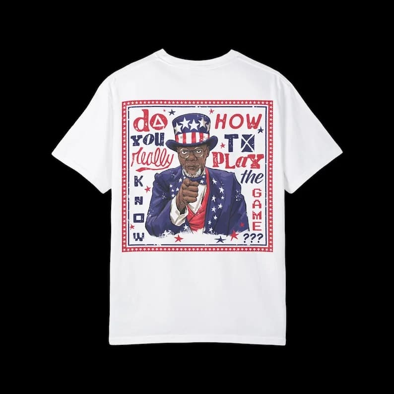 PLAY THE GAME - T-shirt unisex Kendrick Halftime Show, maglietta Sam Jackson Uncle Sam, maglietta Lamar Music Pop Culture