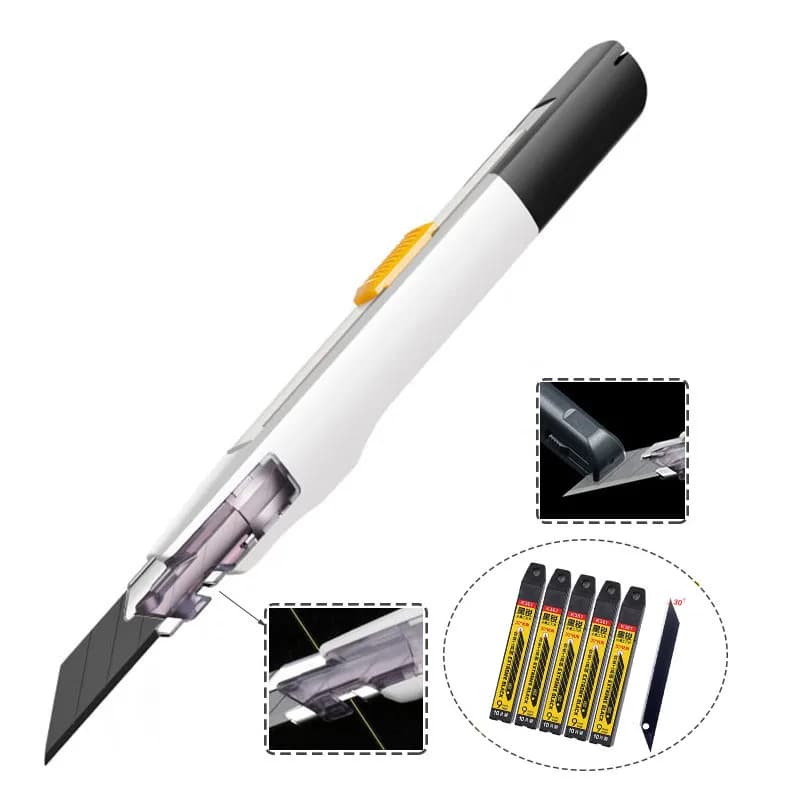 Coltello Anti-Vibrazione TOFAR per Adesivi Auto, Decalcomanie, Vinile, Pellicole PPF, Pellicole Oscuranti per Finestre, Taglio Artigianale, Carta per Linee di Taglio, Strumento Fai-da-te