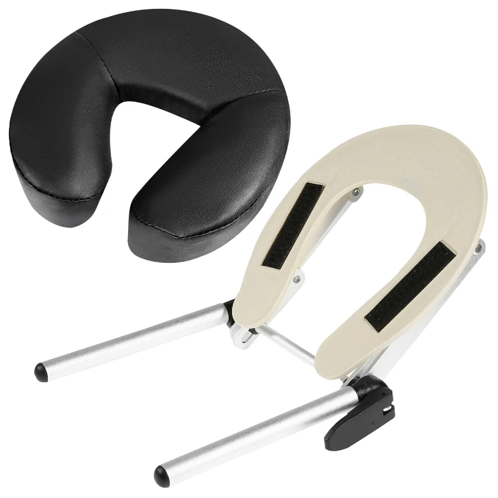 Universal Adjustable Massage Table Face Headrest U-shaped Pillow Face Cradle Massage Bed Headrest Stand For Beauty Salon Bed