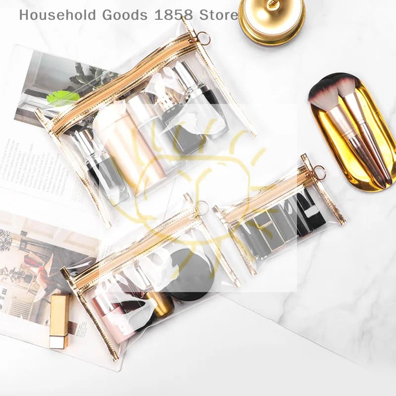 1 custodia organizer in PVC con cerniera per passaporto, monete, chiavi, rossetti, carte, auricolari, custodia da viaggio compatta