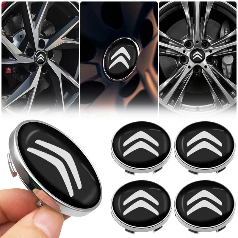 4 pezzi mozzo ruota auto tappi centrali cerchi serie auto cerchi ruote copertura per Citroen C2 C3 C4 C5 Berlingo Xsara DS3 DS4 DS5LS DS6