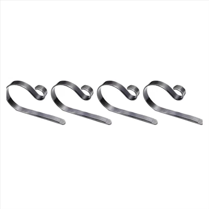 Hot Selling-Fireplaces Christmas 4Pcs Metal Hooks Slip Stocking Holder Home Table Handbag Hanger Decoration,Fireplaces Christmas