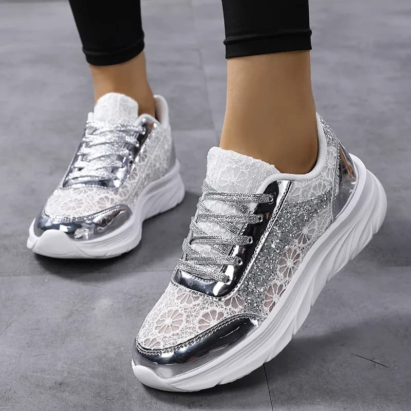 Scarpe da donna leggere primaverili 2026, antiscivolo, casual, alla moda, bianche, sportive da corsa