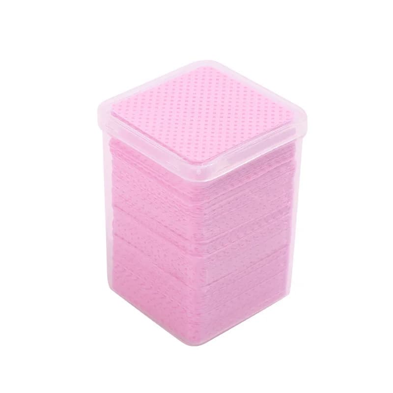 Wholesale Glue Wipes Lint Free Nail Wipes Non-Woven Fabric Lash Glue Wipes Nail Polish Remover Wipes Use for Nail Polish Remover