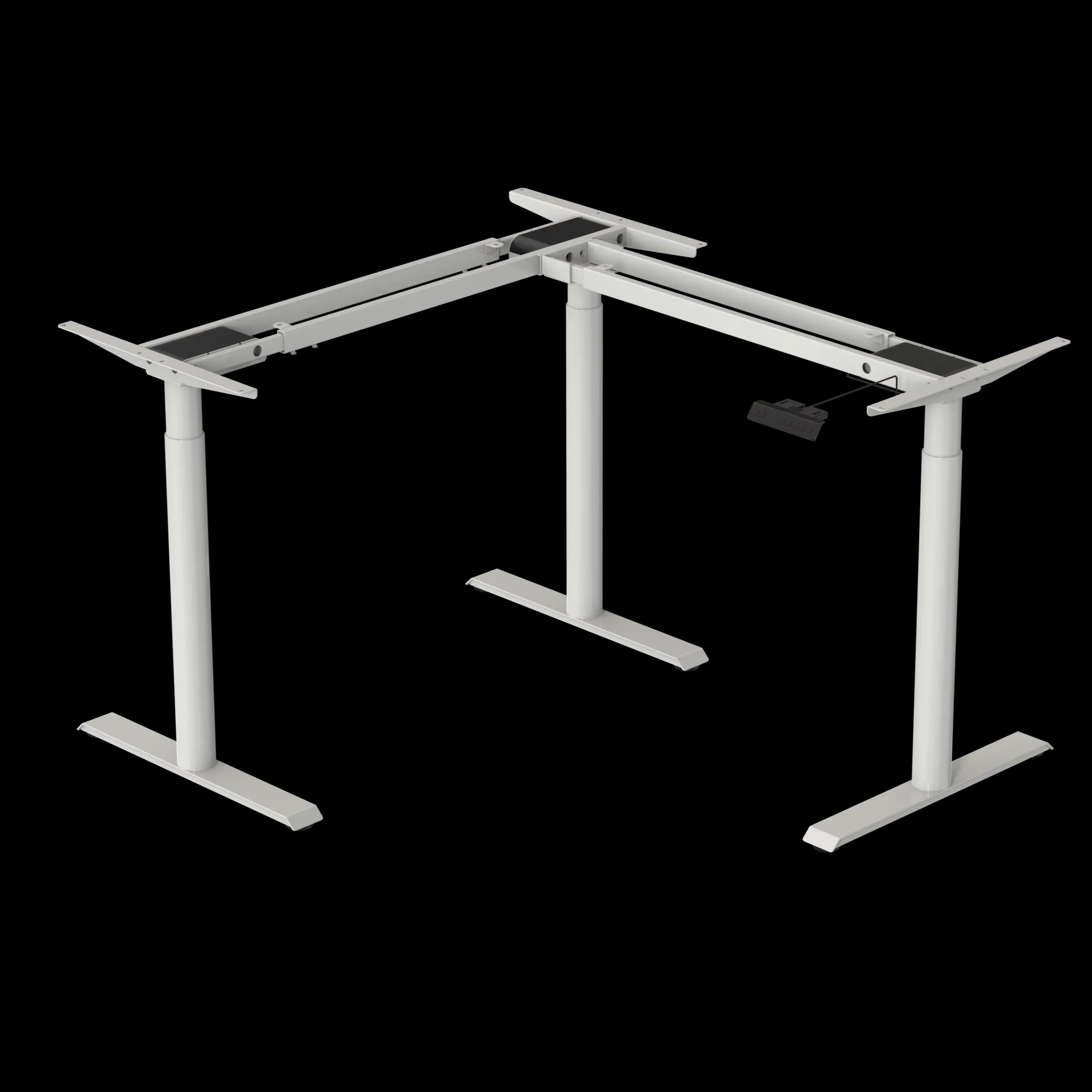 Modern Height Adjustable Desk Three Motor Electric Frame with Three Legs 120KG Load Capacity GHED523-90
