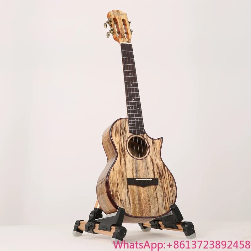 Ukulele Tenore di Alta Gamma in Legno Massello di Mango Spalted