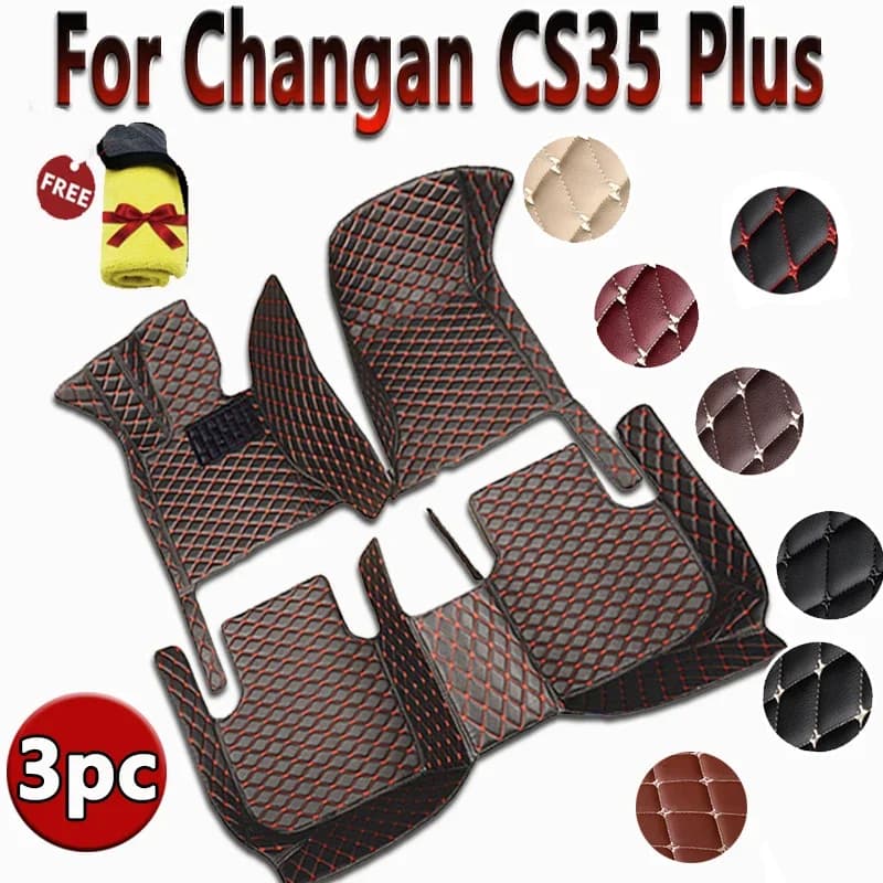 Tappetini per auto per Changan CS35 Plus 2018-2023 22 21 20 19 Tappetini per auto personalizzati Copertura per tappeti per automobili Accessori interni 06