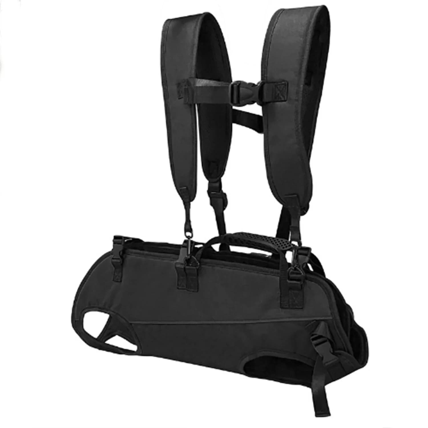 Breathable Crossbody Dual Shoulder Pet Carrier Backpack, Portable Handheld Pet Travel Bag