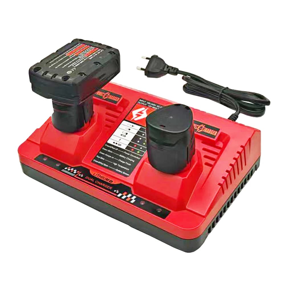 Power Tool Parts Accessories For M12 Lithium Battery Case For Milwaukee 12V Li-ion Cell 48-11-2401 48-11-2402 C12B Charger N12