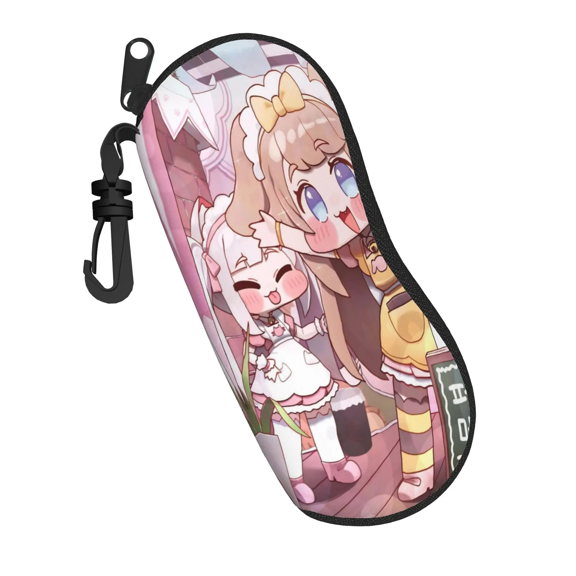 Trickcal C-Chibi Go Games Merch Custodia per occhiali per ragazza, ragazzo, studente, scatola portaocchiali, contenitore anti-pressione per occhiali