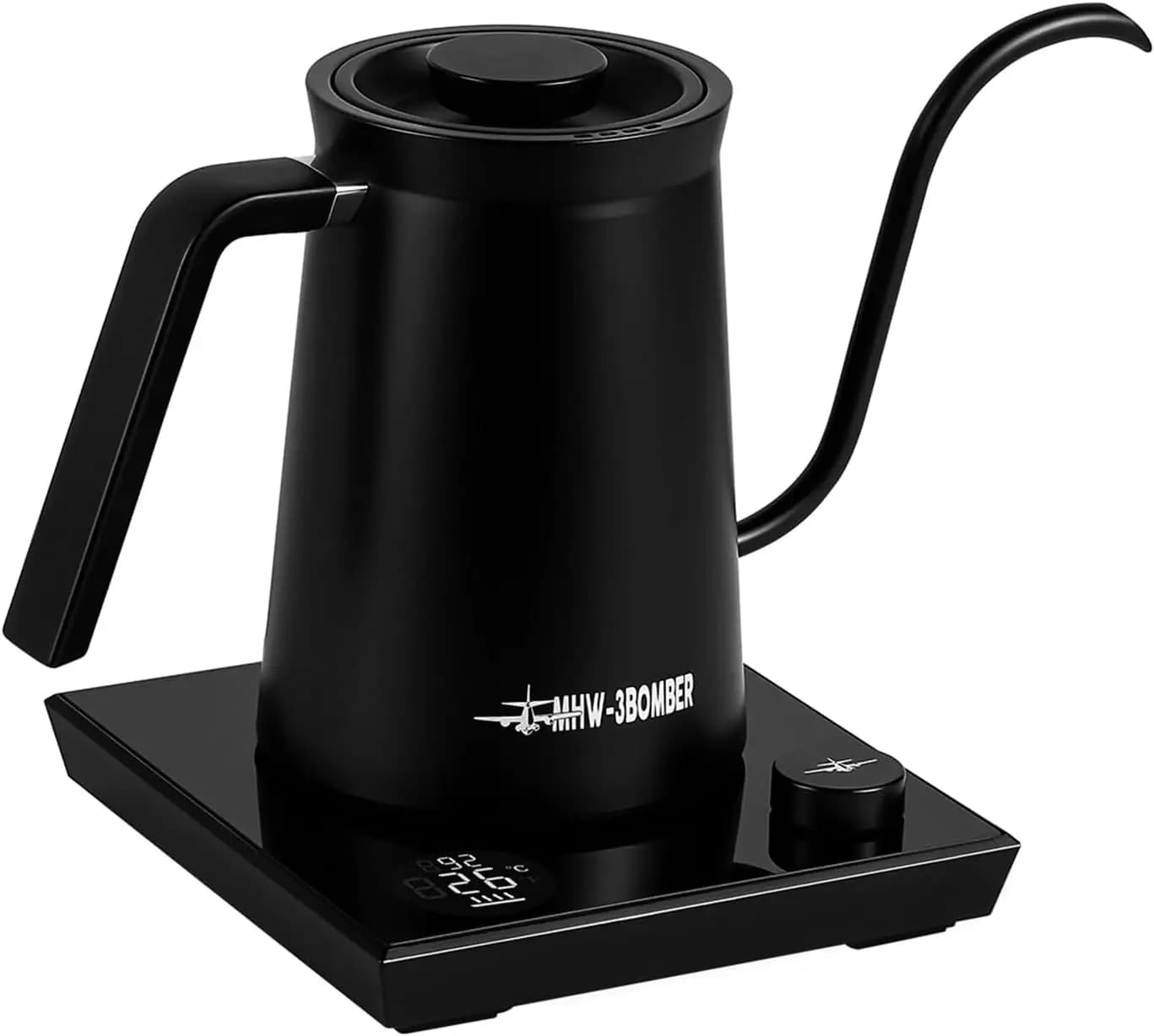 Gooseneck Electric Kettle, ±1℉ Temperature Control Kettle with LED Display and 90°Vertical Flow, BPA-Free Pour Over Kettle, For