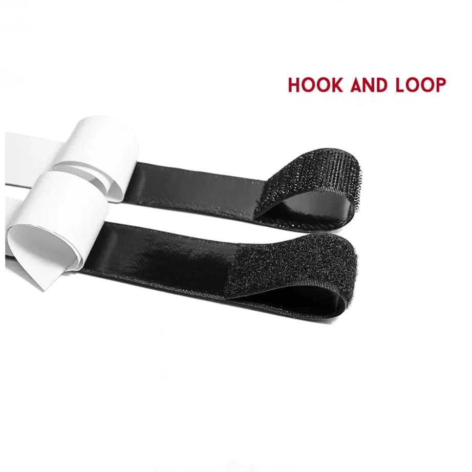 2M nero bianco adesivo doppio gancio e nastro di fissaggio ad anello nastro adesivo magico Multi-dimensioni in Nylon con colla forte