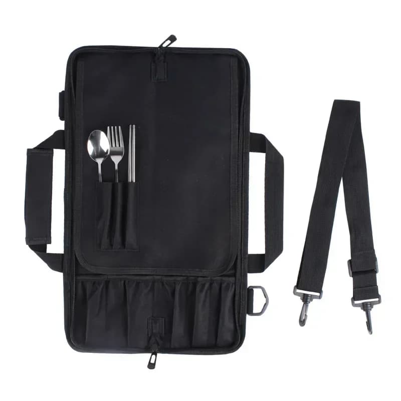 Borsa per coltelli da cuoco portatile con cinghie regolabili cucina cucina coltello da cuoco tasche portaoggetti accessori per utensili da cucina