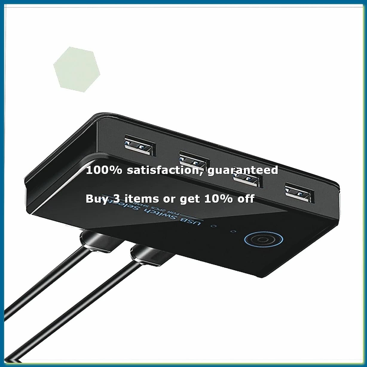 USB KVM Switch USB Shared Switcher 2 in 4 Out for Laptop PC Keyboard Mouse Printer USB Switch Hub Adapter USB 2.0