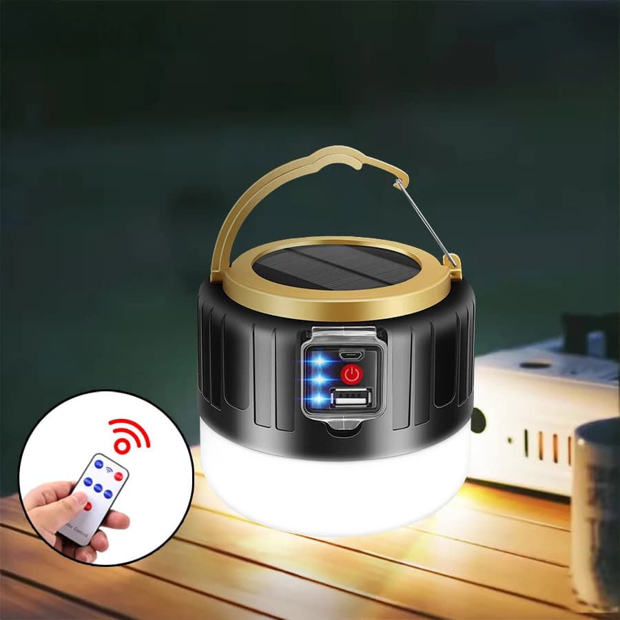 Portable Outdoor Emergency Lamp Solar LED Camping Lamp Outdoor Emergency Tent Work Lamp High Power Lantern for Barbecue