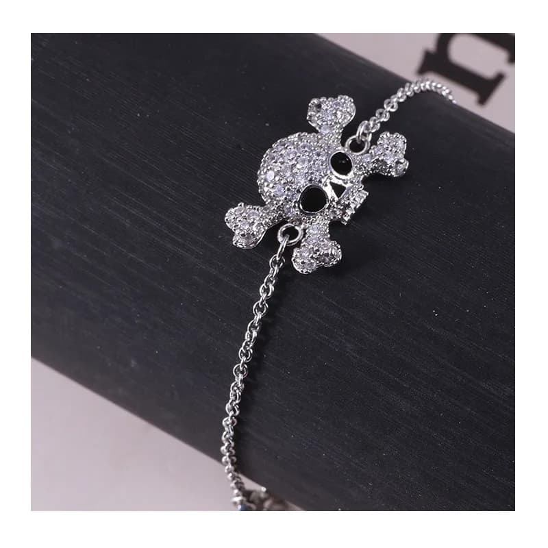 Accessories Shine Full of Diamonds Personality Creative Skull Three-dimensional Planet Pendant Simple Bracelet Mixed Batch Women