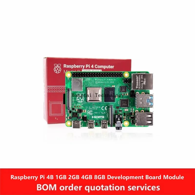 Raspberry Pi 4B Product in United Kingdom 1GB 2GB 4GB Raspberry Pi 4B Development Card Module Programming AI Starter Kit Python