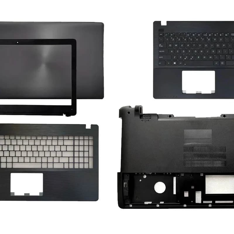 New Laptop For ASUS X550 X550C A550 F550 X550V Y581C LCD Back Cover Front Bezel Upper Palmrest Bottom Base Case Keyboard Hinges