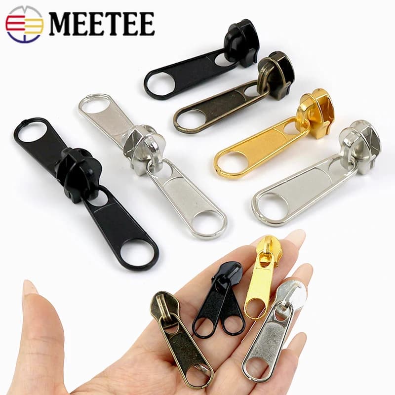 10/20 pezzi Tirazip singoli/doppi 3 # 5 # 8 # 10 # Cursore per Cerniere in Nylon, Kit di Riparazione per Cerniere di Borse e Indumenti, Accessorio per Cucito
