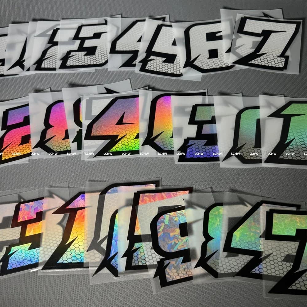 Numerals for Motorcycle Racing, Car Decorations, Bicycles, Helmets, Tanks, Body shop and Window