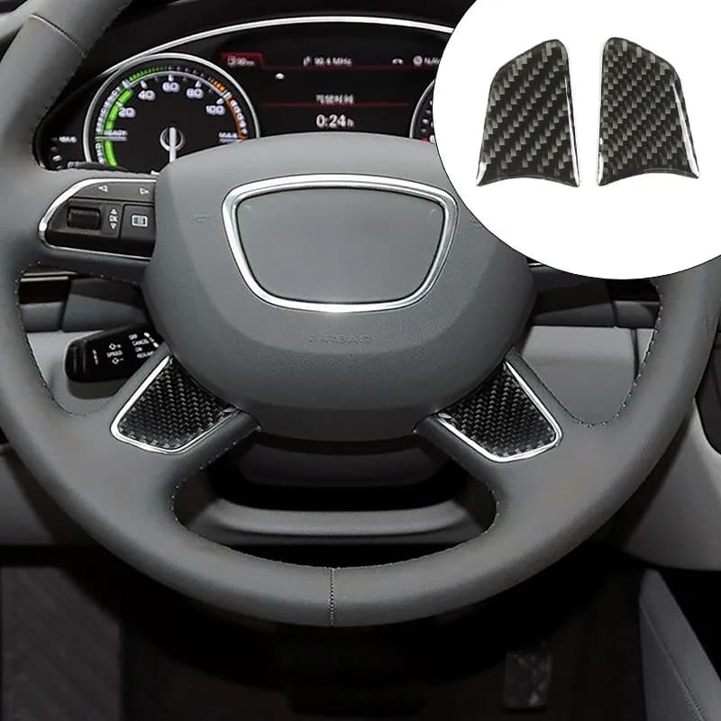 Carbon Fiber Decalcomanie Car Console Car Decoration Trim Cover for Audi A6 C7 2012-2018 Interior accessories Car Stickers