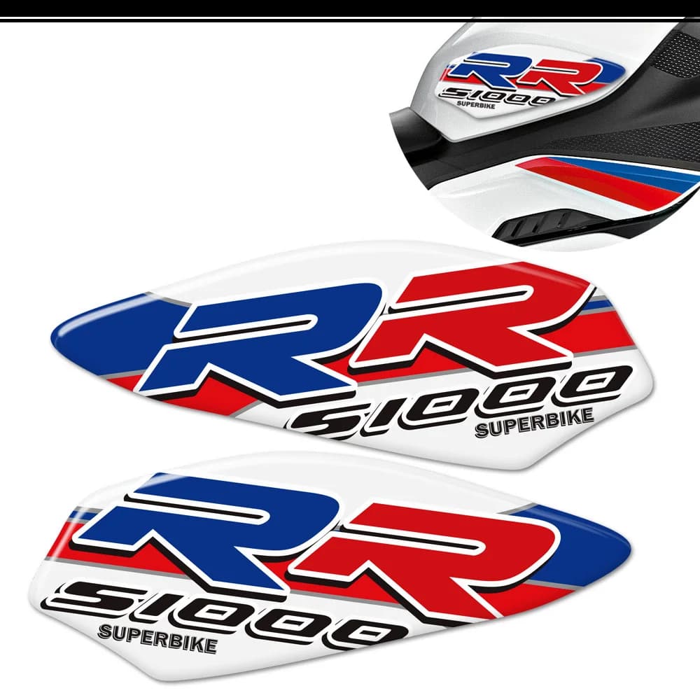 Per BMW S1000RR S1000R S 1000 RR HP4 S1000 RR Moto Rilievo del Carro Armato Gas Olio Combustibile Kit Carenatura Protezione Adesivi Decalcomanie 2018 2019