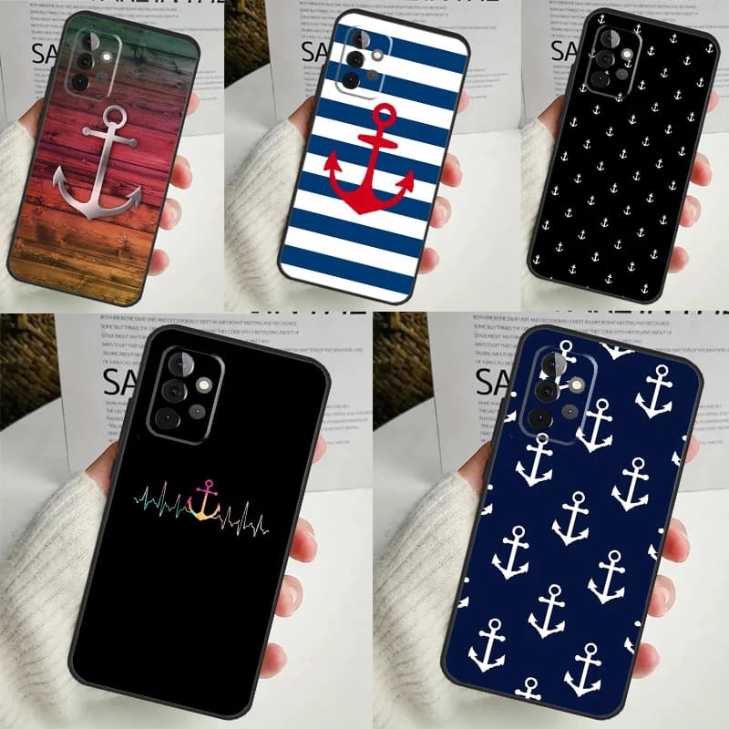 Custodia per barca di ancoraggio per Samsung Galaxy A55 A35 A25 A15 A51 A71 A12 A32 A52 A13 A33 A53 A14 A34 A54 Coque