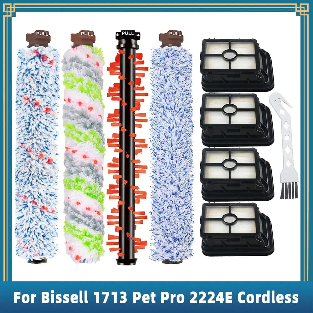 Compatibile Per Bissell Crosswave 1713 1785 1866 1868 1926 Pet Pro 2224E Cordless 2582E Serie Pezzi di Ricambio Rullo Spazzola Filtro