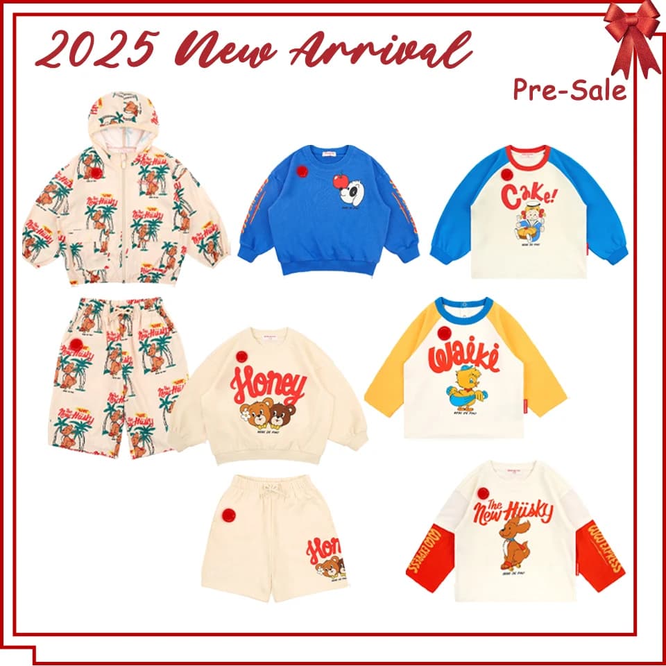 2025 New Children's Clothes Set Korean BEBE Boys Cartoon Hoodie Shorts Kid T-shirt Long Sleeved Girls Sweatshirt
