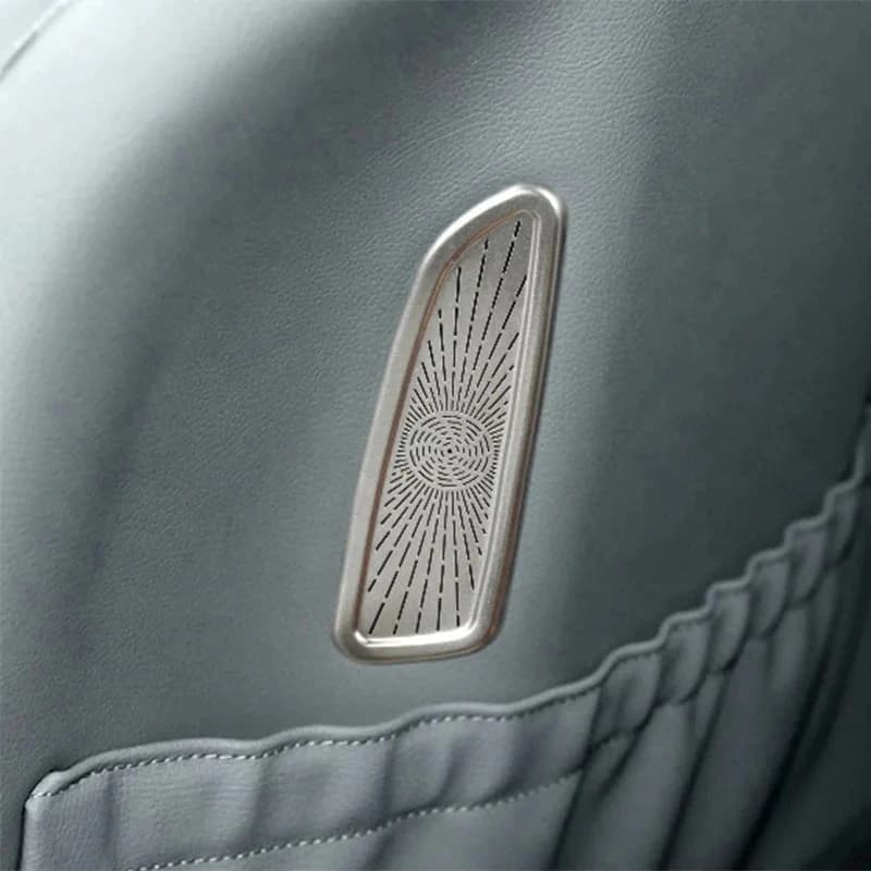 For Mercedes Benz S class W221 2008-2013 Car Accessories Seat Back Audio Speaker Cover Trim Loudspeaker Anti-kick Cover Stickers