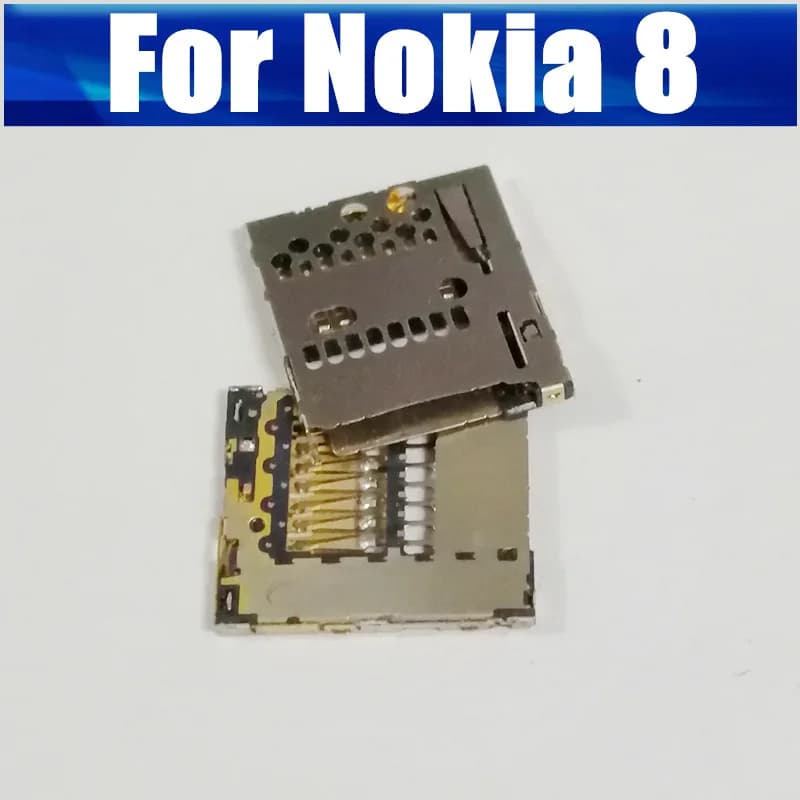 Vassoio della scheda del lettore di memoria Sim per Nokia 8 C7 X3-02 C3-01 XT-1012 Supporto del vassoio della scheda SIM Slot Adattatore Presa Parti di riparazione di ricambio