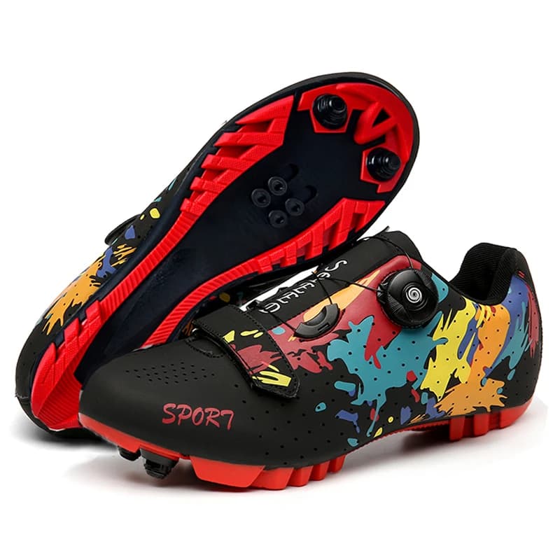 2023 MTB Cycling Shoes Men Mountain Footwear Racing Road Bicycle Flat Clit Sneaker Cleat Women Dirt Speed Route Bike Biking Spd