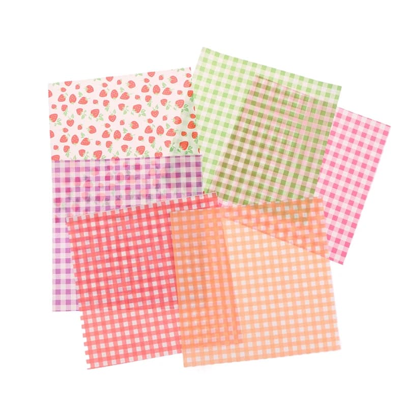 100 pz cibo carta cerata carta cerata a prova di olio pane Sandwich hamburger patatine Macarons imballaggio cucina strumento di cottura imballaggio Decor