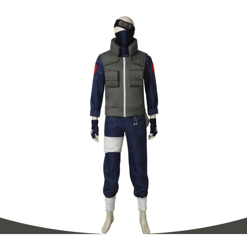 Kakashi Cosplay Costume Full Set Ninja Warrior Outfit Anime Character Role Play Halloween Party Clothing Suit