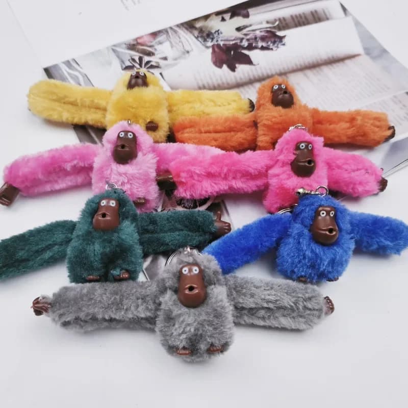 Portachiavi Gorilla Kawaii 2026, Ciondolo Scimmia per Zaino, Ciondoli Animali a Braccio Lungo per Borsa, Decorazione Portachiavi, Regali di Compleanno per Adulti e Bambini