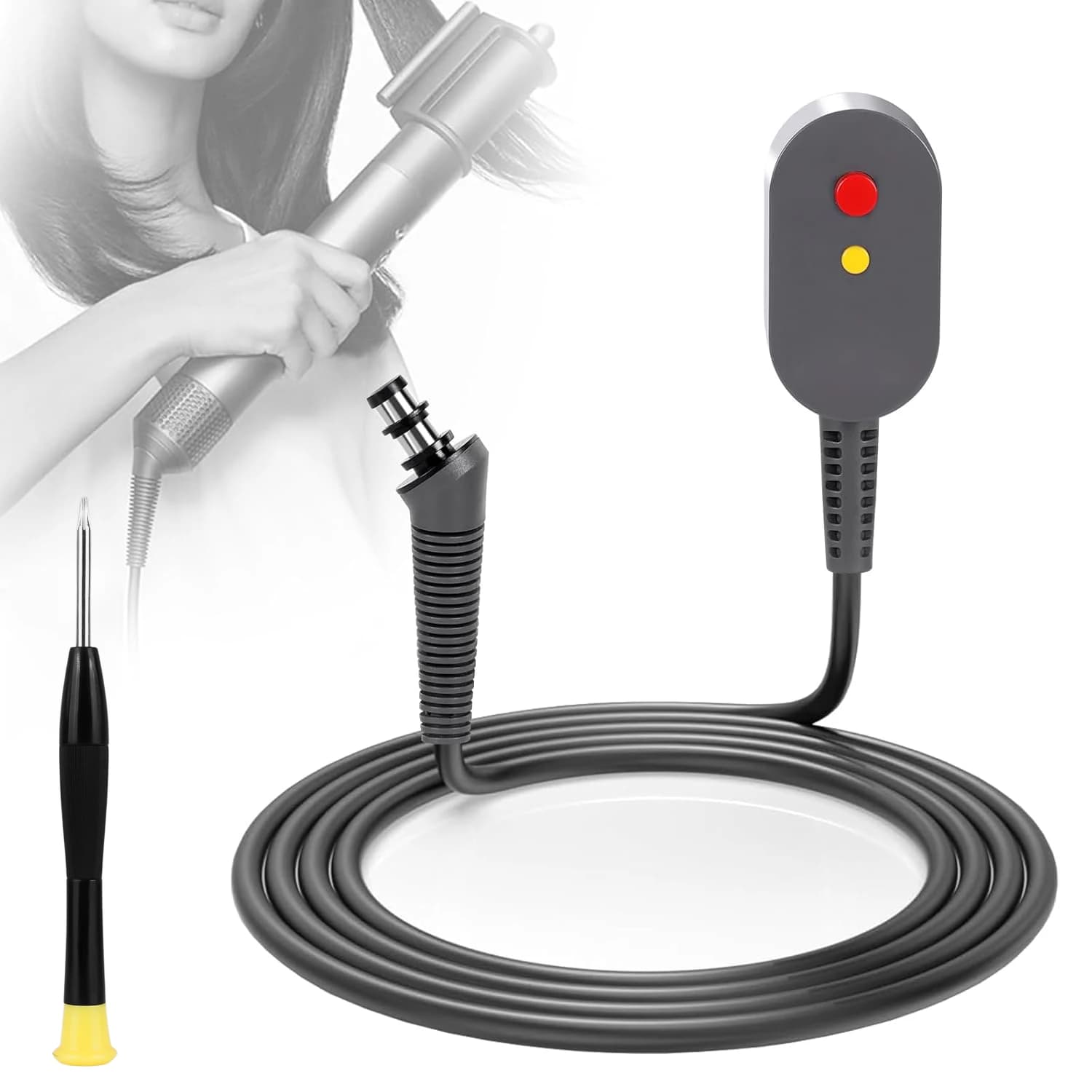 Airwrap compatible power charging cable Replacement 110V Hair size Power cord Plug Adapter Accessories for styling tools Repair