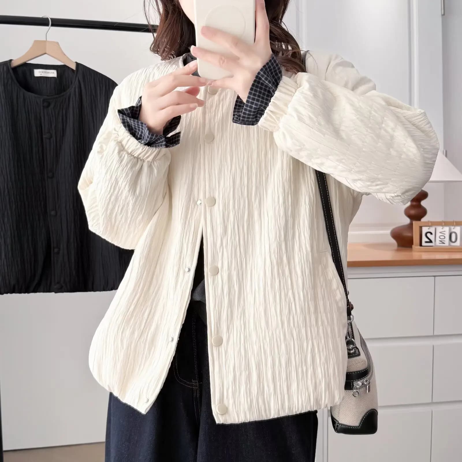 XXXXL Moda Plus Size Parka da donna Casual Autunno e inverno Stile coreano Mantieni calde giacche imbottite 9687