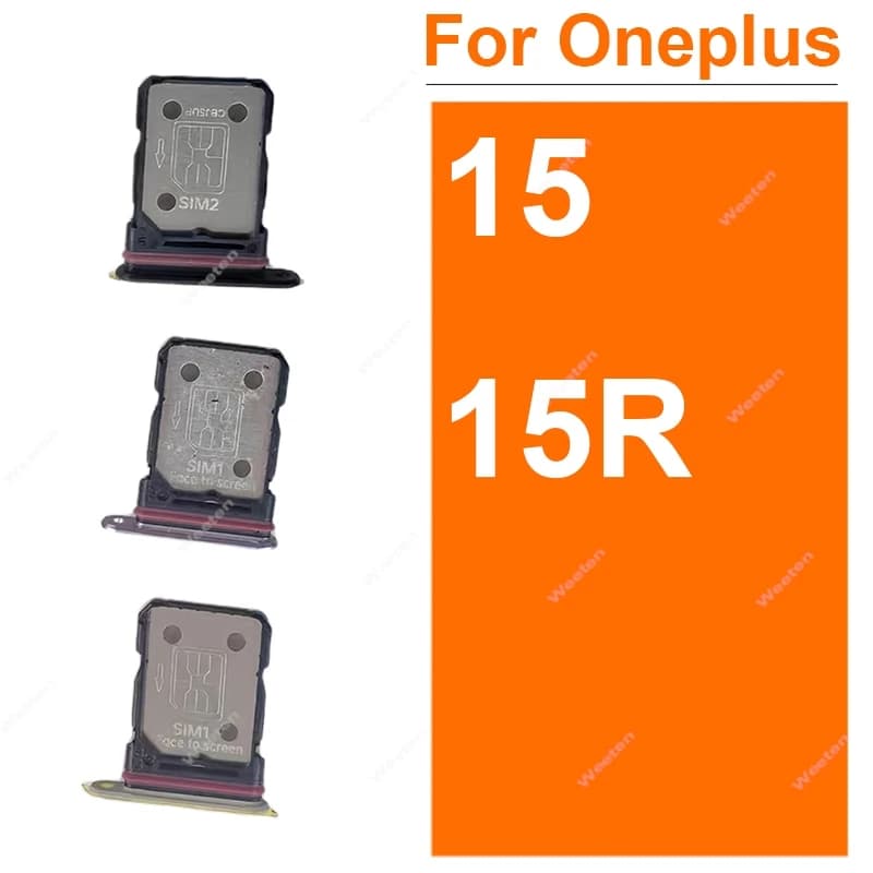 Vassoio Porta SIM per OnePlus 15 15R CPH2747 CPH2745 PLK110 CPH2769 CPH2767, Adattatore Slot SIM, Lettore di Schede, Ricambio