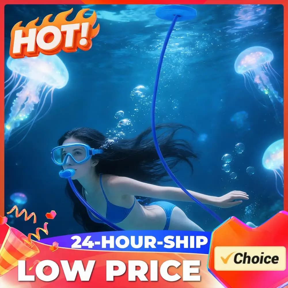Dry Snorkel with Silicone Mouthpiece Diving Snorkel Tube Lightweight for Adults Snorkeling Swimmers Training Equipment